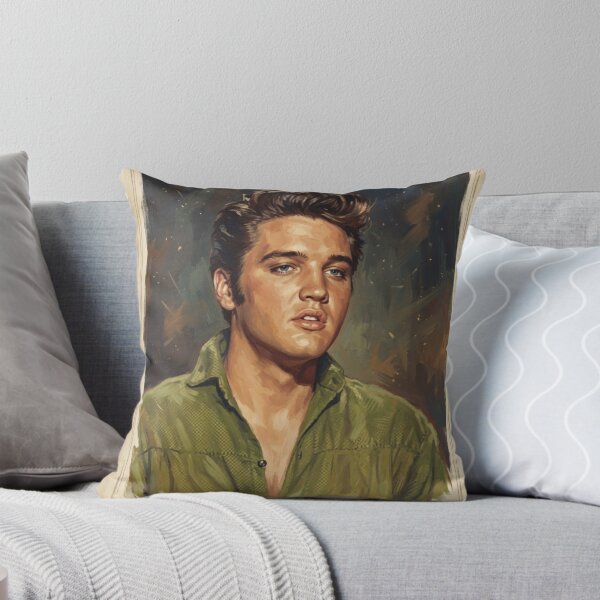 Item preview, Elvis Presley 1956 - Vintage Portrait Art Poster designed and sold by ElvisVintagePosters.