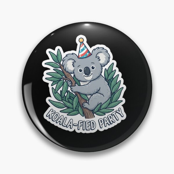 Item preview, Cute Koala Wearing A Party Hat designed and sold by Owcomm.