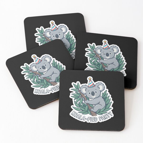 Item preview, Cute Koala Wearing A Party Hat designed and sold by Owcomm.