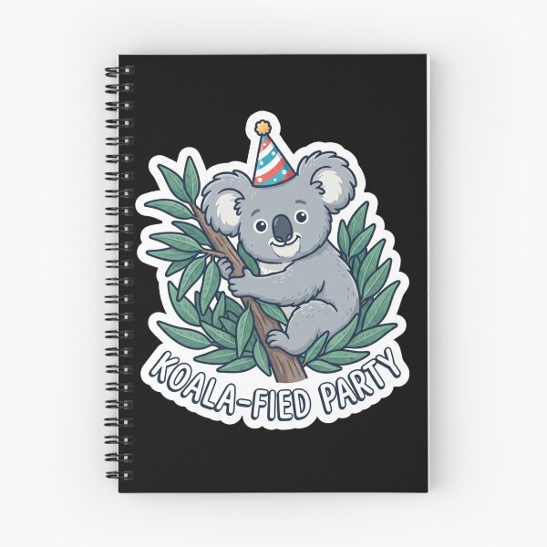 Item preview, Cute Koala Wearing A Party Hat designed and sold by Owcomm.