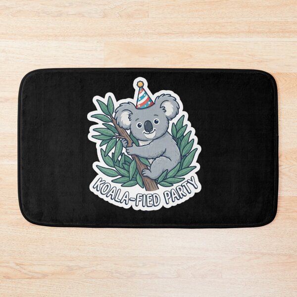 Item preview, Cute Koala Wearing A Party Hat designed and sold by Owcomm.