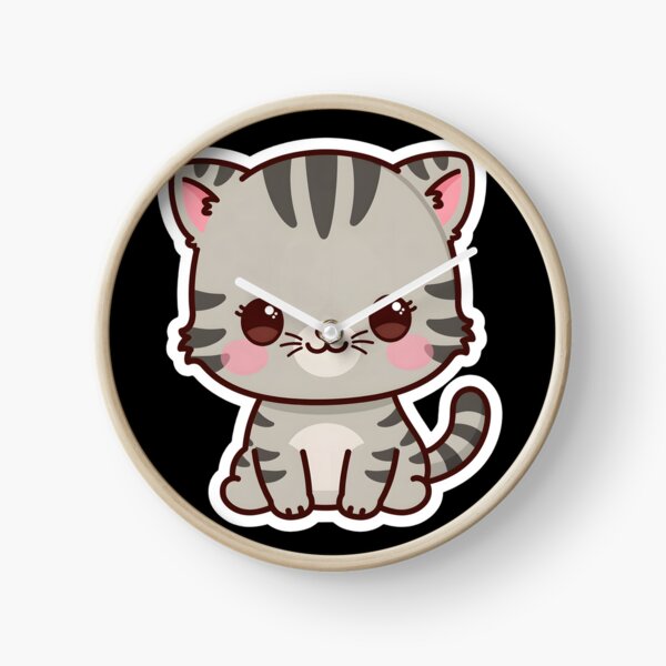 Item preview, cute gray cat designed and sold by MMateka.