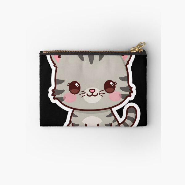 Item preview, cute gray cat designed and sold by MMateka.