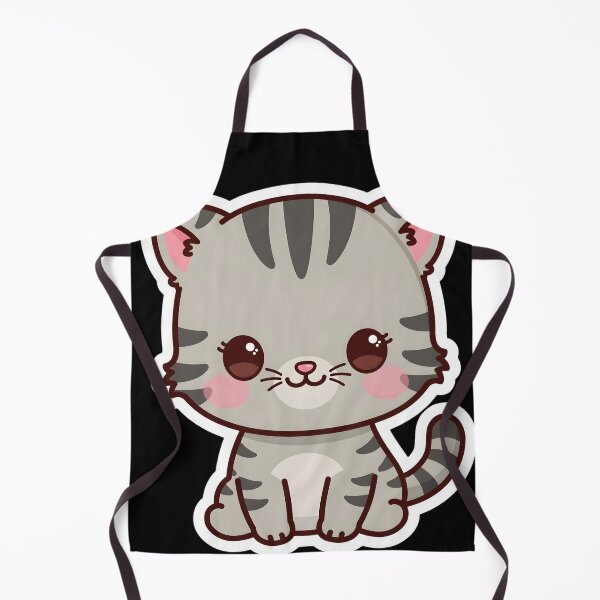 Item preview, cute gray cat designed and sold by MMateka.
