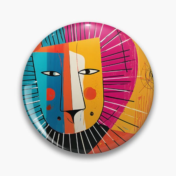 Item preview, Leo Crowned in Cosmic Fire Abstract Zodiac Lion Art with Bold Geometric Power and Radiant Energy designed and sold by OlfactoART Studio.