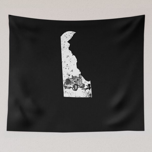 Artikelvorschau, Delaware-Longhaul-Fernlastfahrer-T-Shirts 18 Wheeler-LKW-Hemd entworfen und verkauft von shoppzee.