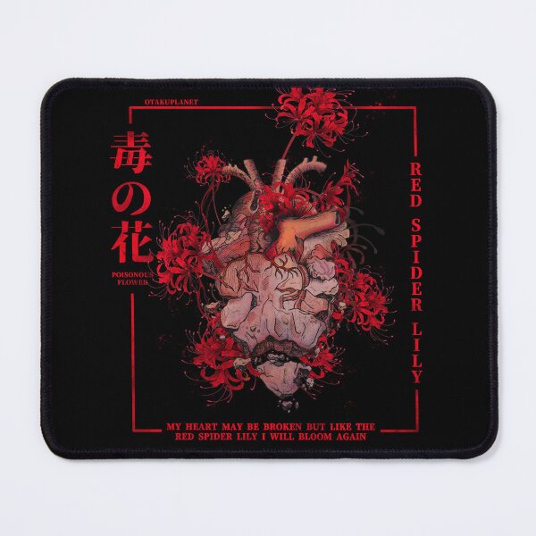 Item preview, Red spider lily in Vaporwave anime Heart aesthetic designed and sold by Otakuniverse.