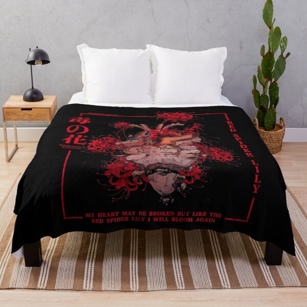 Item preview, Red spider lily in Vaporwave anime Heart aesthetic designed and sold by Otakuniverse.