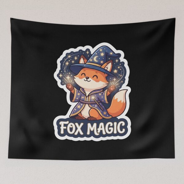 Item preview, Cute Magical Wizard Fox Casting Spells designed and sold by Owcomm.