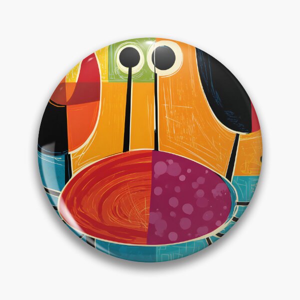 Item preview, Cancer Tides of Intuition Abstract Zodiac Crab Art with Bold Geometric Contrast and Celestial Energy designed and sold by OlfactoART Studio.