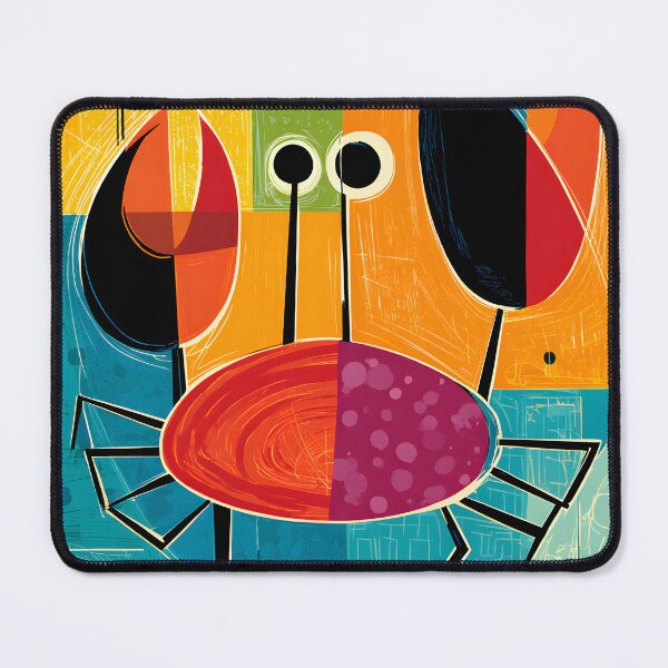 Item preview, Cancer Tides of Intuition Abstract Zodiac Crab Art with Bold Geometric Contrast and Celestial Energy designed and sold by OlfactoART Studio.