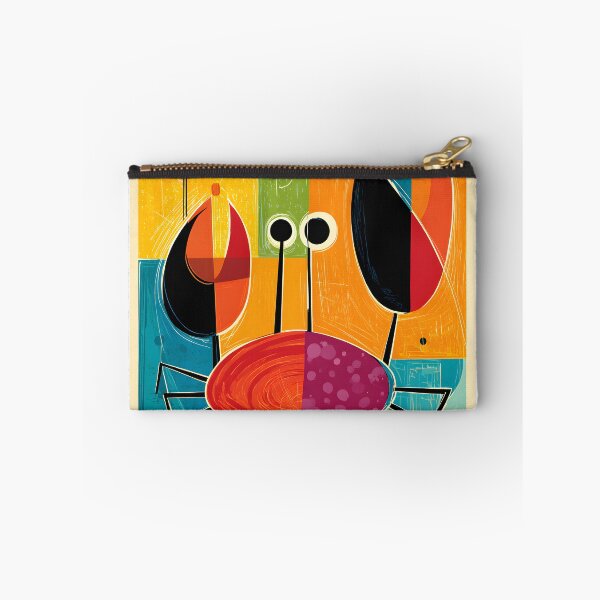 Item preview, Cancer Tides of Intuition Abstract Zodiac Crab Art with Bold Geometric Contrast and Celestial Energy designed and sold by OlfactoART Studio.