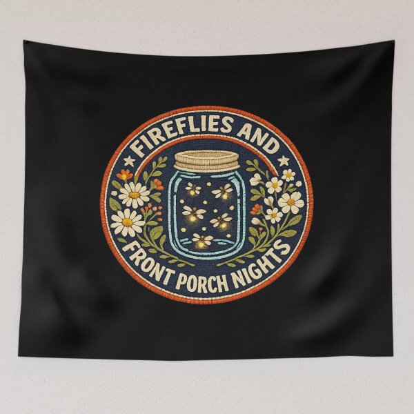 Item preview, Fireflies and front porch nights designed and sold by HiPatti.