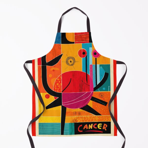 Item preview, Cancer Zodiac Crab Symbol in Vibrant Geometric Energy and Bold Abstract Cosmic Form designed and sold by OlfactoART Studio.