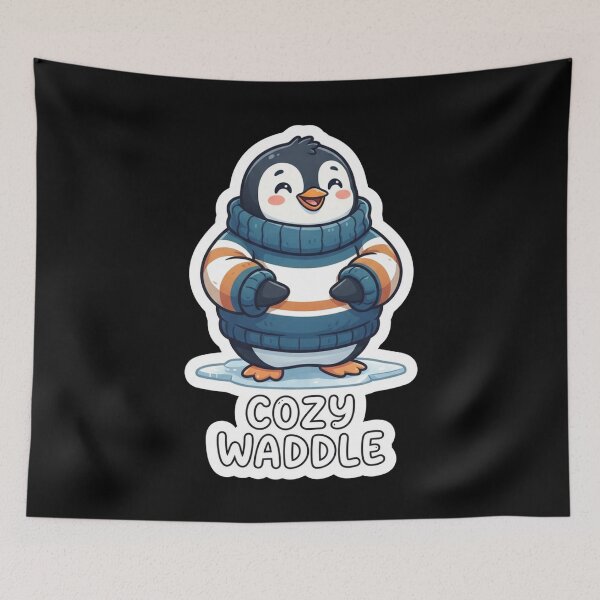 Item preview, Cute Penguin Wearing A Cozy Sweater designed and sold by Owcomm.