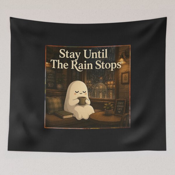 Item preview, Stay Until The Rain Stops designed and sold by QuietNovaShop.