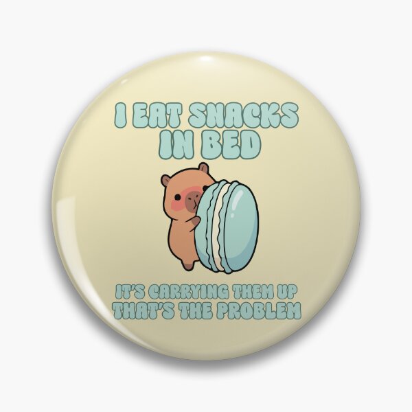 Item preview, I eat snacks in bed, it's carrying them up that's the problem designed and sold by BritishDelights.
