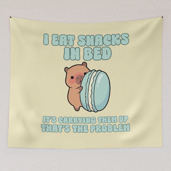 Item preview, I eat snacks in bed, it's carrying them up that's the problem designed and sold by BritishDelights.