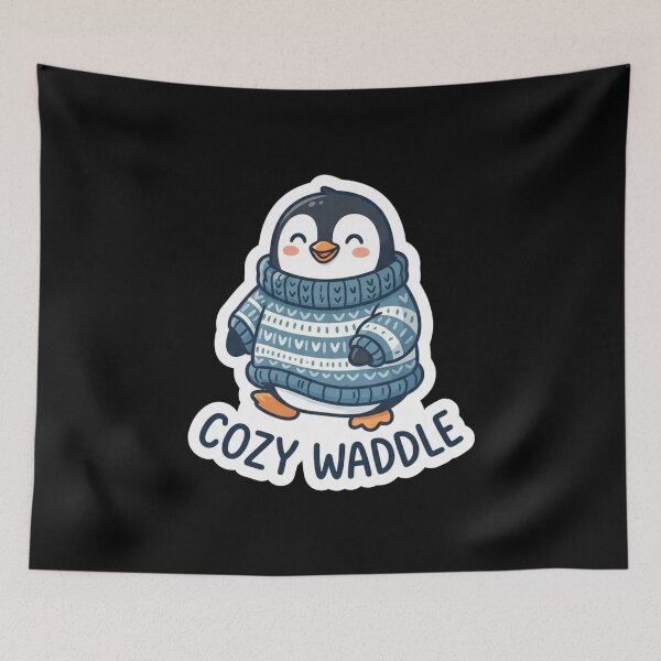 Item preview, Cute Penguin Wearing A Warm Sweater designed and sold by Owcomm.