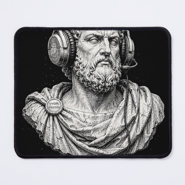 Item preview, Ancient Greek Gamer Headset Portrait designed and sold by JasKei-Designs.