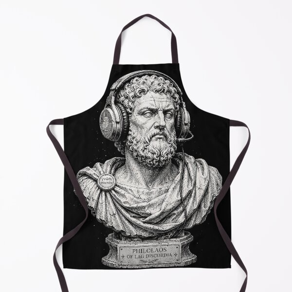 Item preview, Ancient Greek Gamer Headset Portrait designed and sold by JasKei-Designs.
