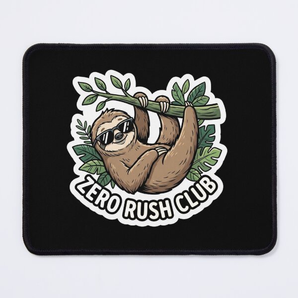 Item preview, Cool Sloth Resting Zero Rush Club designed and sold by Owcomm.
