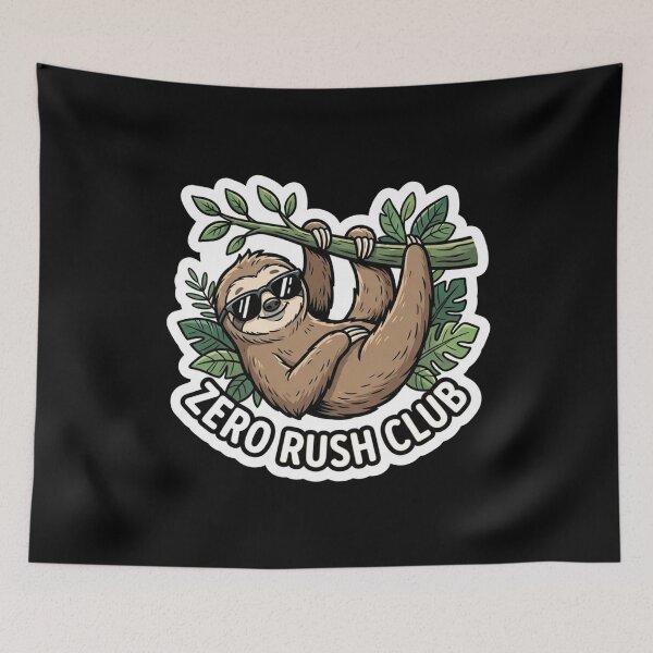 Item preview, Cool Sloth Resting Zero Rush Club designed and sold by Owcomm.