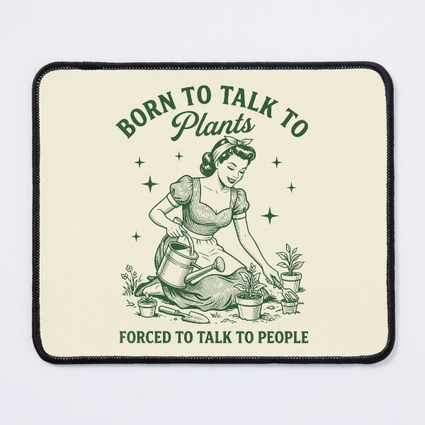 Item preview, Gardening Lady Born To Talk To Plants Retro Gardener designed and sold by Y-Vibes.