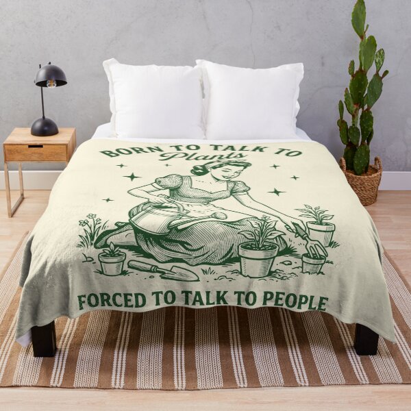 Item preview, Gardening Lady Born To Talk To Plants Retro Gardener designed and sold by Y-Vibes.
