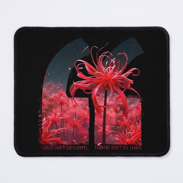Item preview, Red spider lily in Vaporwave anime quote aesthetic designed and sold by Otakuniverse.