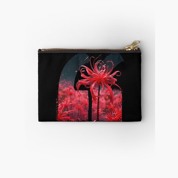 Item preview, Red spider lily in Vaporwave anime quote aesthetic designed and sold by Otakuniverse.