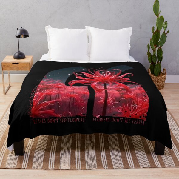 Item preview, Red spider lily in Vaporwave anime quote aesthetic designed and sold by Otakuniverse.