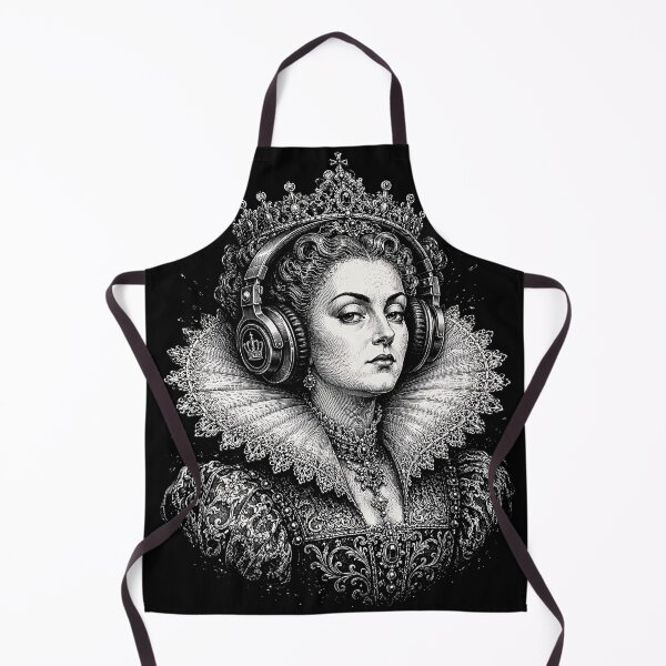 Item preview, Renaissance Queen Headphones Portrait designed and sold by JasKei-Designs.