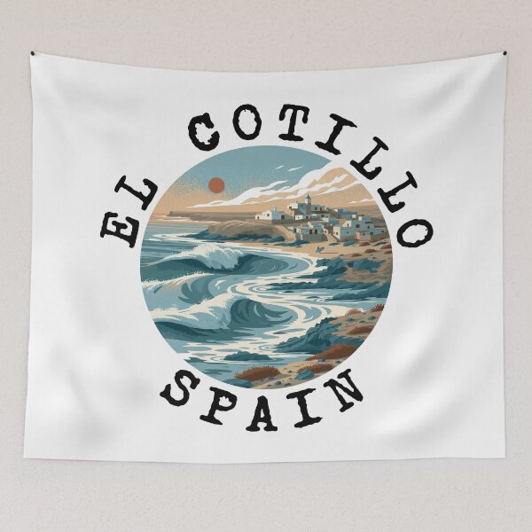 Item preview, El Cotillo - Spain (with Black Lettering) designed and sold by VelvetRoom.
