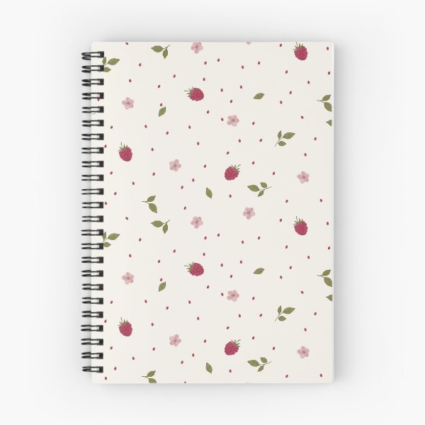 Item preview, Hand-Drawn Raspberry Blossom Petite Seamless Pattern designed and sold by WEBiC-ART Creative Studio.