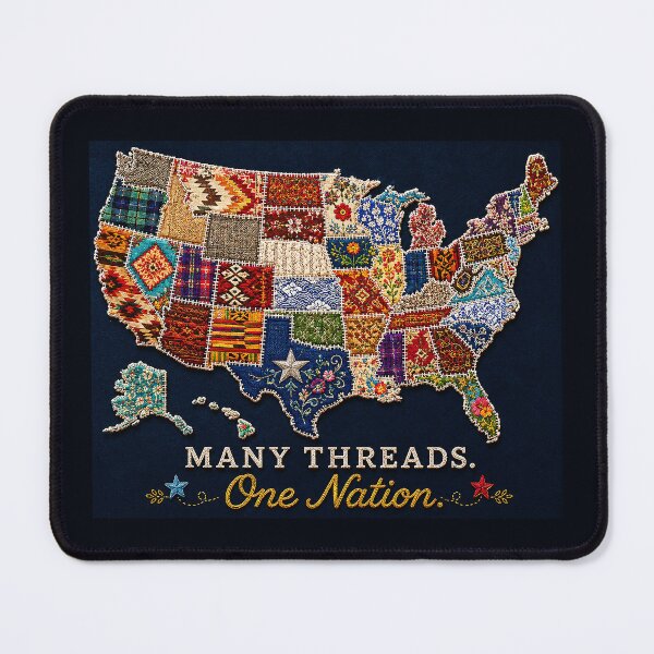 Item preview, ✂️ STITCHED TOGETHER COLLECTION ✂️- ❤️ - Many Threads One Nation v1 designed and sold by WheelieGdArt.