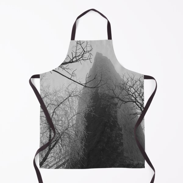 Item preview, Low Angle Moody Medieval Stone Tower in Fog designed and sold by EllenNortt.