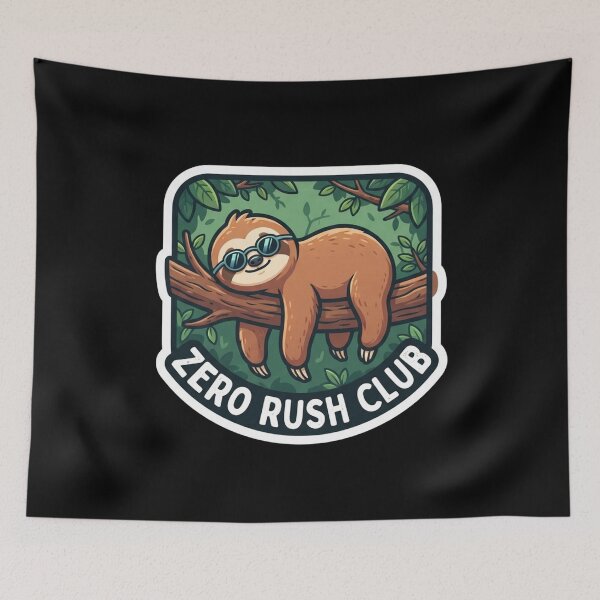 Item preview, Lazy Sloth Zero Rush Club Member designed and sold by Owcomm.