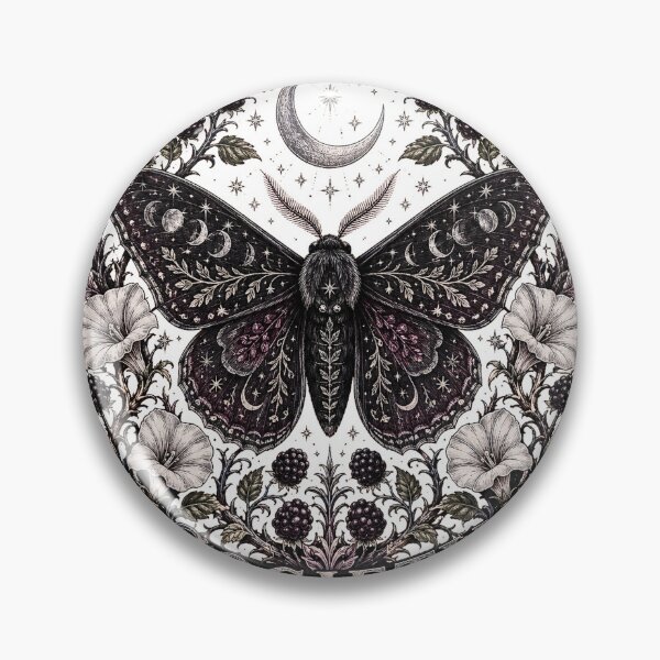 Item preview, Night Garden Society – Mystical Moth Botanical Tee designed and sold by alexrow.