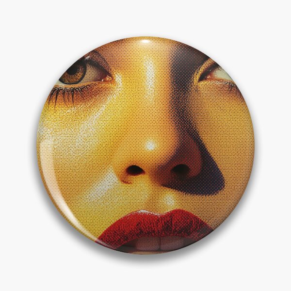 Item preview, Bold Pop Art Woman - Retro Yellow Face Red Lips - Fashion Poster 70s Pop Aesthetic designed and sold by BMAMED2001.