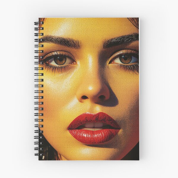 Item preview, Bold Pop Art Woman - Retro Yellow Face Red Lips - Fashion Poster 70s Pop Aesthetic designed and sold by BMAMED2001.