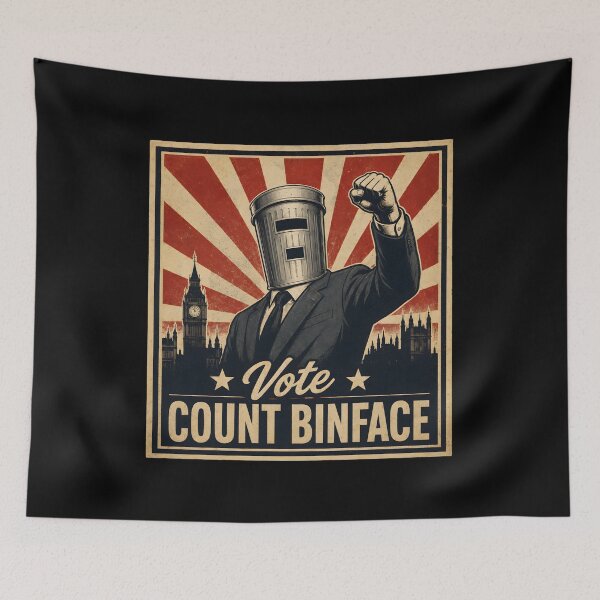 Item preview, Vote Count Binface Political Satire Campaign Design designed and sold by Marblaes00.
