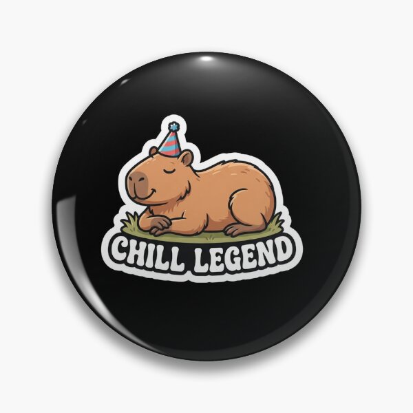 Item preview, Cute Capybara Party Animal Chill Legend designed and sold by Owcomm.
