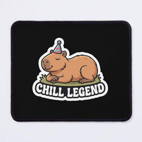 Item preview, Cute Capybara Party Animal Chill Legend designed and sold by Owcomm.