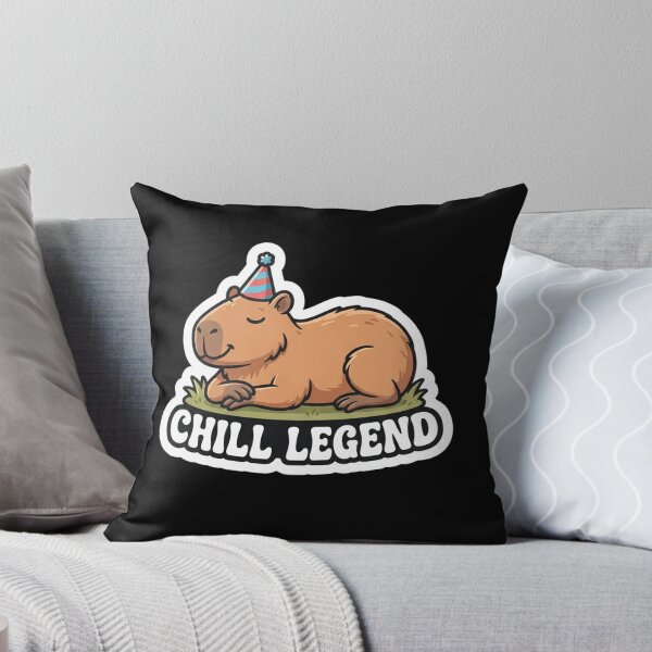 Item preview, Cute Capybara Party Animal Chill Legend designed and sold by Owcomm.