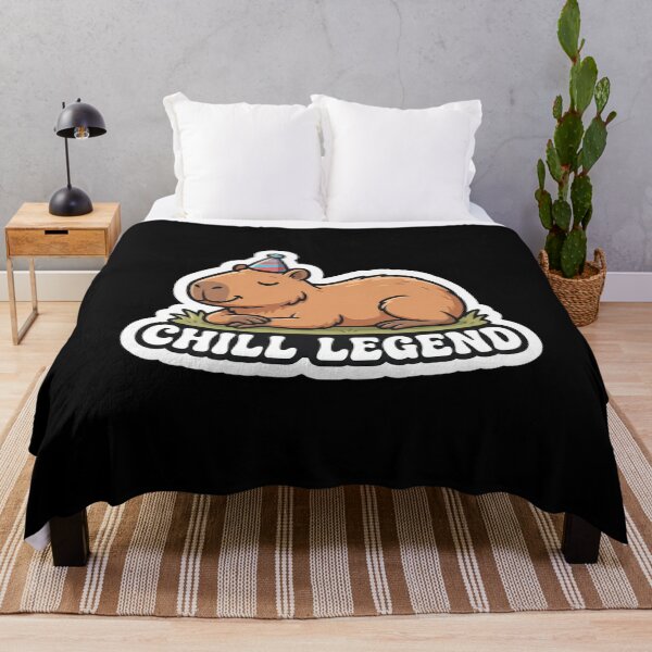 Item preview, Cute Capybara Party Animal Chill Legend designed and sold by Owcomm.