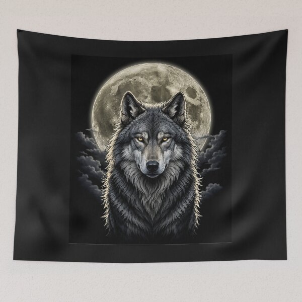 Item preview, Full Moon Wolf Design designed and sold by Witch Joseph.