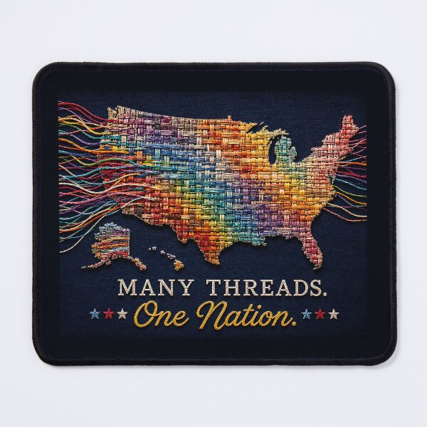 Item preview, ✂️ STITCHED TOGETHER COLLECTION ✂️- ❤️ - Many Threads One Nation v2 designed and sold by WheelieGdArt.