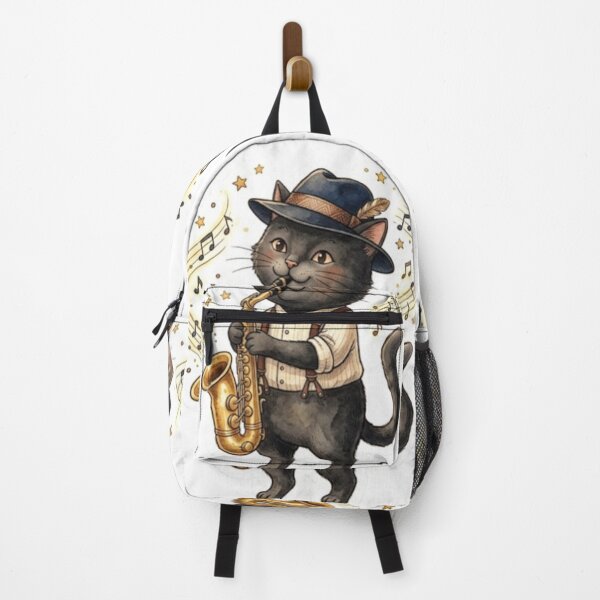 Item preview, Jazz Cat Playing Saxophone designed and sold by Snurly.