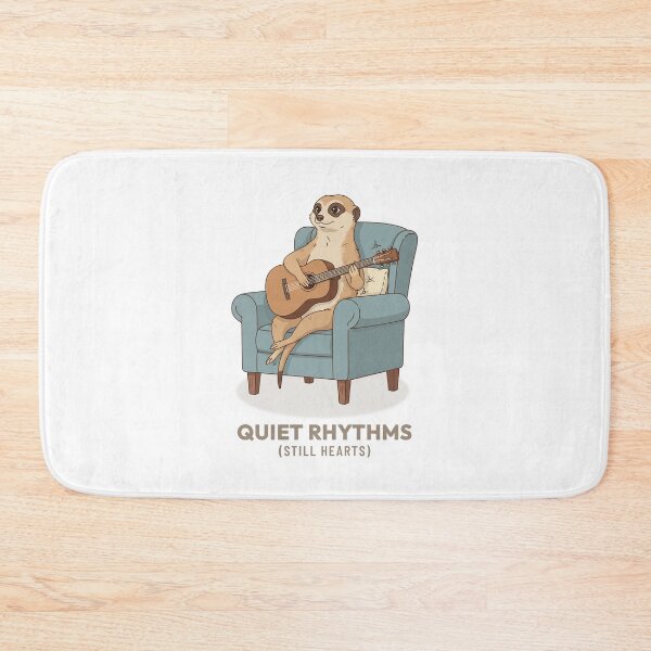 Item preview, Meerkat Playing Guitar Acoustic Vintage Aesthetic designed and sold by Cozy Vintage Animal.